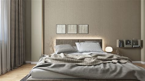 bedroom beige gray  behance