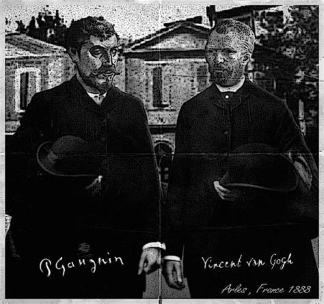 Paul Gauguin And Vincent Van Gogh In Arles 1888 Drawing By Jose A