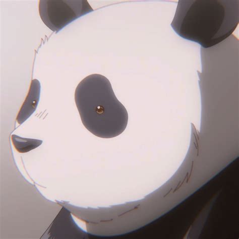 An Animated Panda Bear With Black And White Fur