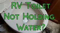 RV Toilet Not Holding Water? - Install a New Toilet Seal! - YouTube