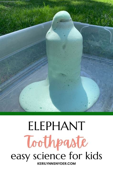 Elephant Toothpaste Experiment Intentional Living
