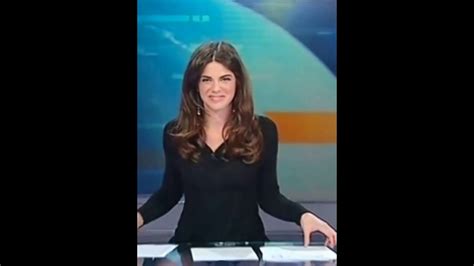 News Presenter Forgets She S Sitting At A Glass Desk And Unconciuslly