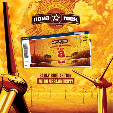 September als eintagesfestival im stadion wiener neustadt über die bühne. Early Bird Ticket Offer - Nova Rock Festival