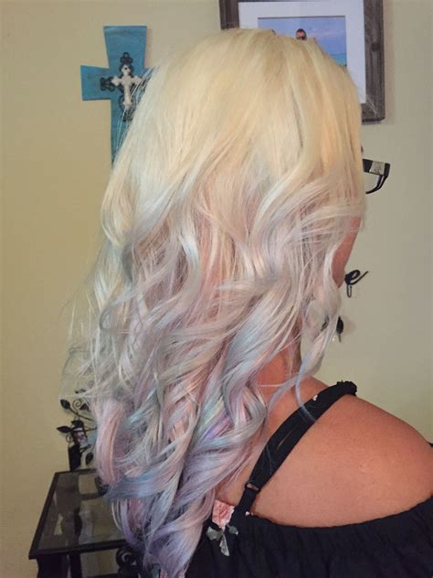 Opal Hair Mixture Of Pastels To Create The Opal Color Did This Color