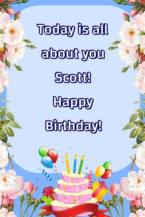 Scott Greetings Cards For Birthday