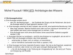 PPT - Michel Foucault 1969/ 1973 : Archäologie des Wissens PowerPoint ...