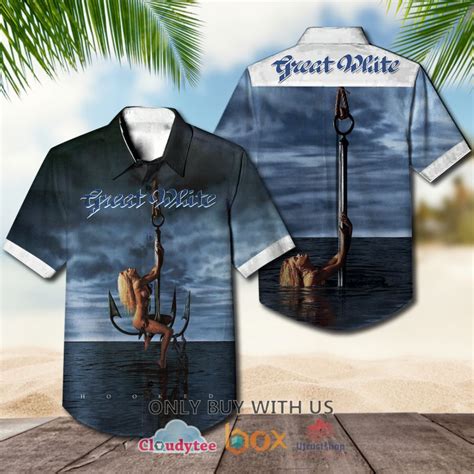 Great White Hooked Albums Hawaiian Shirt Express Your Unique Style