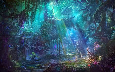 Beautiful Fantasy Magical Forest Background Magical Mystical Hd