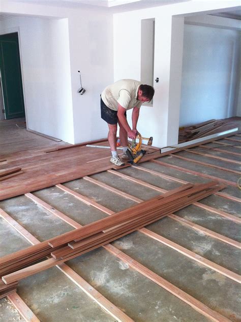 Jesse bartuesek joins bob for the installation of brazilian walnut floors 7 Images How To Install Tongue And Groove Wood Flooring On Concrete And Description - Alqu Blog