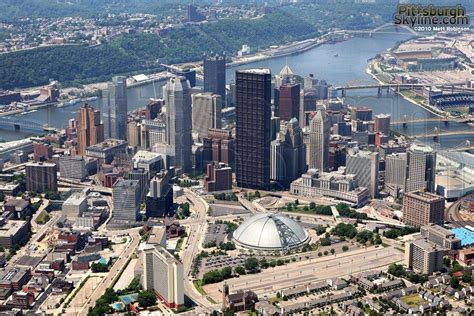 Pittsburgh Pa Pittsburgh Skyline Downtown Pittsburgh Aerial Photograph