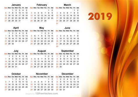 2019 Calendar With Indian Holidays Pdf