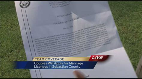 Sebastian County Clerk Will Not Issue Same Sex Marriage Licenses