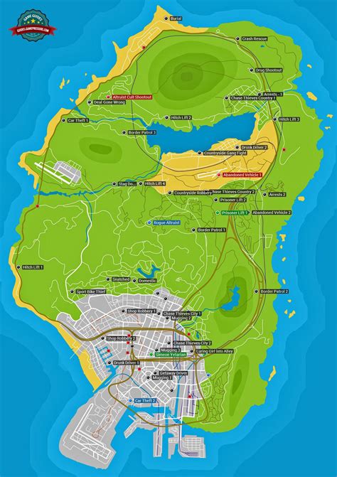 GTA Random Events Guide Full List All Map Locations GTA Hobbies Pastimes Side Missions