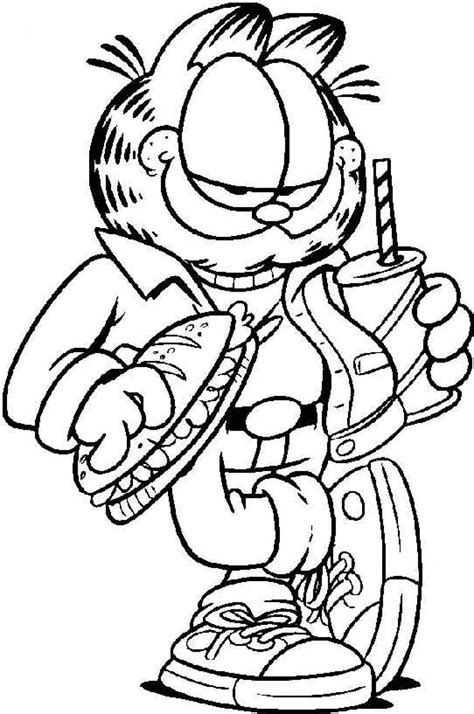 Which is your kid's favorite cartoon? Garfield coloring pages to download and print for free