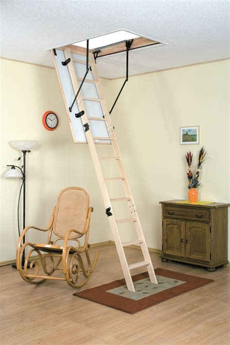 Drabest Wooden Loft Ladder Kit 1200x600 Ladders And Access