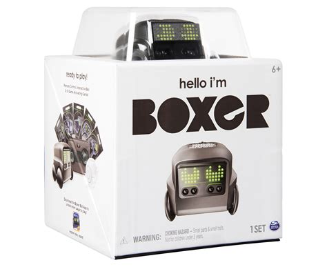 Spinmaster Boxer Interactive Ai Robot Toy Black Au