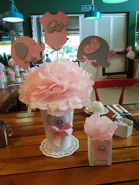 Pin De Mesa De Postres By Jenny De Ag En Baby Shower Ni A Elephant Pink