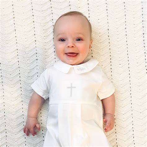 Aaron All White Baptism Outfit Baby Boy Baptism Outfit Christening