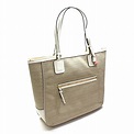 Coach Poppy Signature Oxford Tote Bag Ivory #25078 | Coach 25078