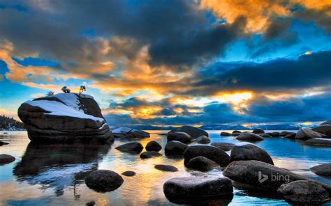 Wallpaper Sunlight Landscape Sunset Sea Bay Water Rock Nature