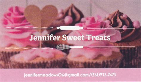 Home Based Bakery Jennifer Sweet Treats Llc United States