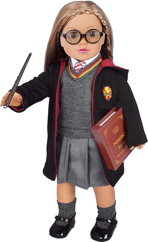 Ebuddy Hermione Inspired 18 Inch Doll Clothes 10 Piece