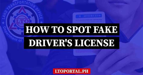 How To Spot Fake Drivers License Philippines Lto Portal Ph