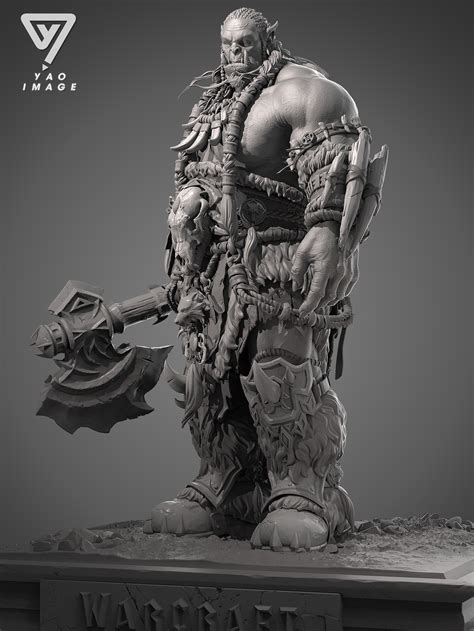 Newcomers practice the statue of Durotan - ZBrushCentral