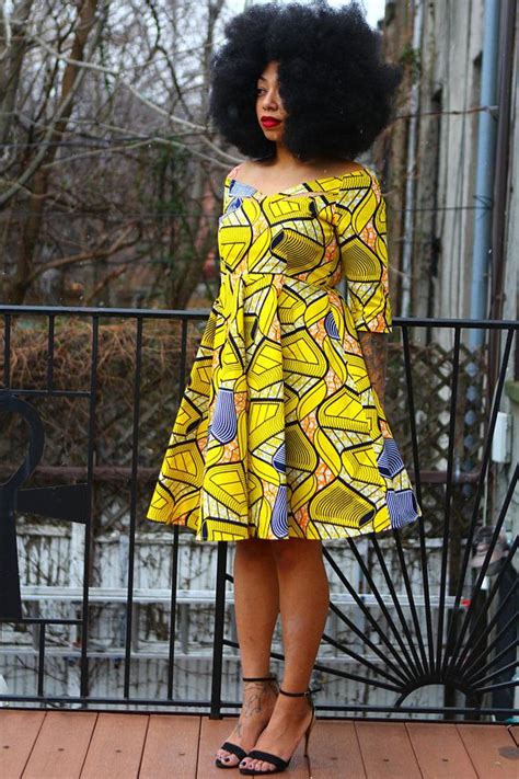 malika robe à imprimé africain vagues jaune vente prêt à expédier en environ 3 5 jours