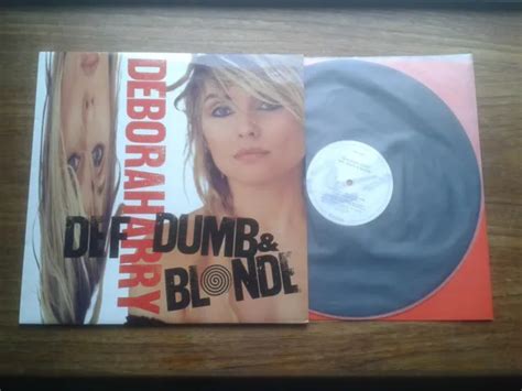 Debbie Harry Def Dumb And Blonde Lp 1989 Uk Chrysalis A1b1 Lyric Inner M