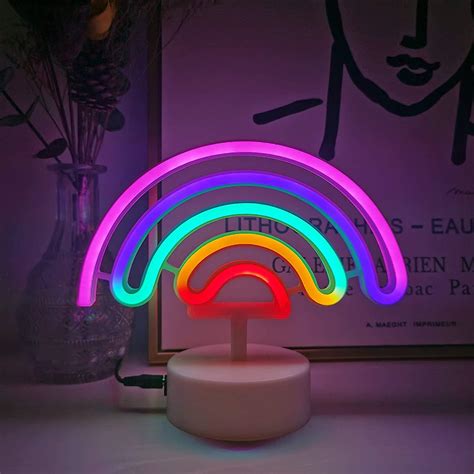 Farverige Neon Light Tegn Neon Rainbow Light Lamp Room Indretning