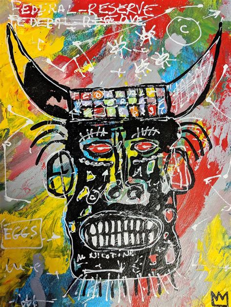 Sold Price Jean Michel Basquiat Man W Horns Artwork May 4 0119 6