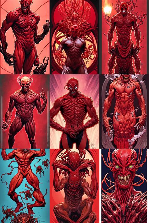 The Platonic Ideal Of Cletus Kasady Carnage By Artgerm Stable Diffusion