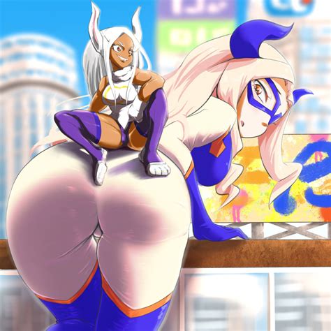 Rule 34 2girls Ass Blonde Hair Breasts Duo Female Female Only Giantess Hero Outfit Mha Huge