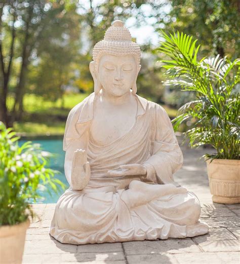 This Large Seated Buddha Indooroutdoor Statue Will Be A Statement