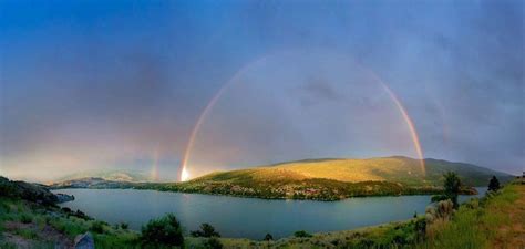 Thumbs Up A Stunning Rainbow Above Kalamalka Lake In Bc Photo Credit