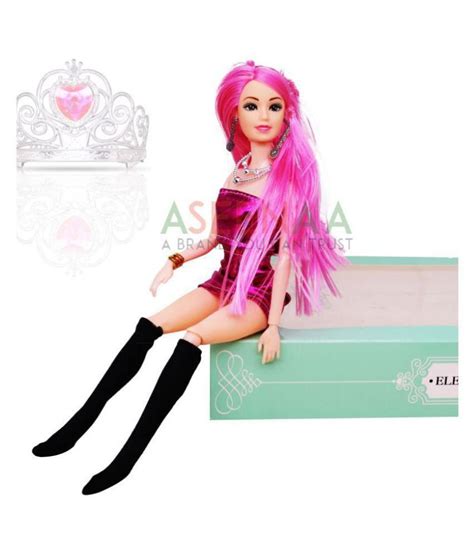 Aseenaa Beautiful Doll Toy Set With Movable Joints And Other Ornaments