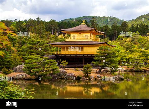 Kinkaku Ji The Golden Pavilion A Zen Buddhist Temple Shining In The