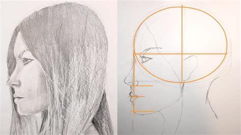 How To Draw A Profile Portrait Youtube