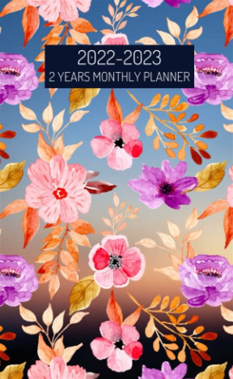 2022 2023 2 Years Monthly Pocket Planner Two Year Agenda Schedule