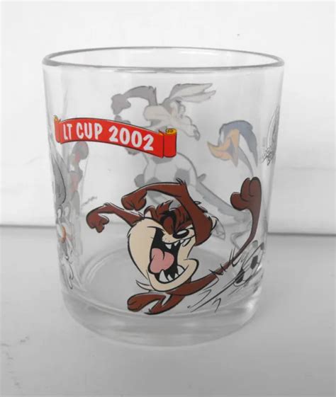 Rare Looney Tunes Taz Road Runner Glass 4 Inches Tall Mint Penotti Italy 2001 9 95 Picclick