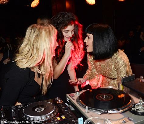 Katy Perry And Ellie Goulding Joined By Lorde At Brit Awards After Party Daily Mail Online