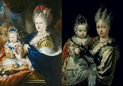 Maria Luisa Gabriela de Saboya & Isabel Farnesio.Reinas de España