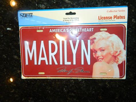 New Marilyn Monroe License Plate Collectable In Unopened 1851954451