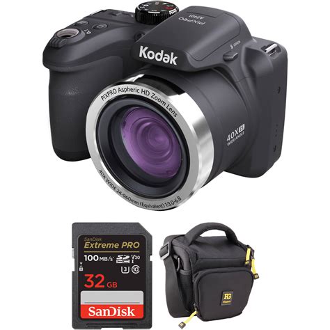 Kodak Pixpro Az401 Digital Camera Basic Kit Black Bandh Photo