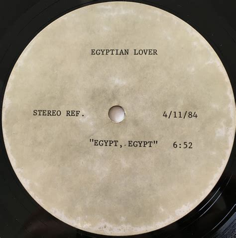Egyptian Lover Egypt Egypt 1984 Acetate Discogs