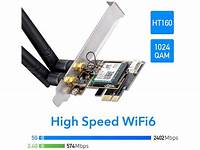 WE3000 AX 3000Mbps Wireless WiFi 6 PCIe Card for PC ...