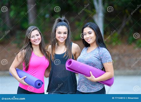 Group Fitness Workout Stock Image Image Of Outdoors 77154813