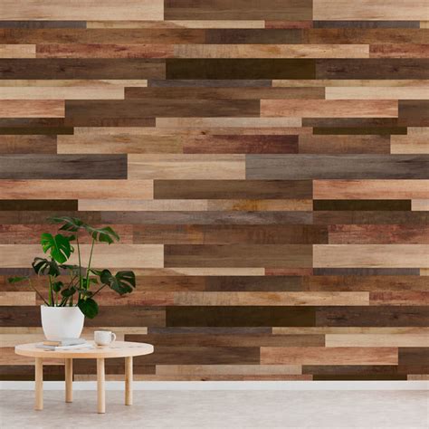 Mixed Wood Boards Wallpaper Mural 41 Orchard
