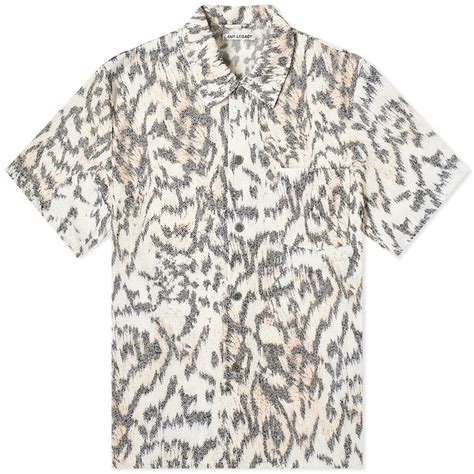 Our Legacy Short Sleeve Box Shirt Tiger Print End It